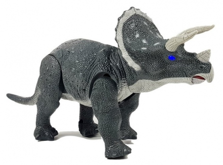 Dinozaur Mare Triceratops Gri – Cu Baterii [3]