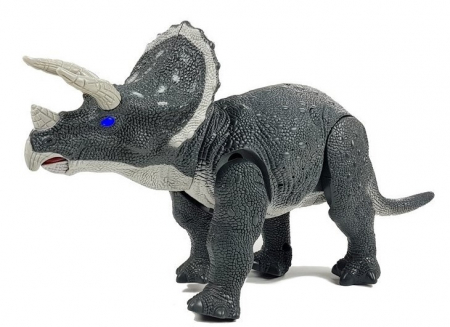 Dinozaur Mare Triceratops Gri – Cu Baterii [1]