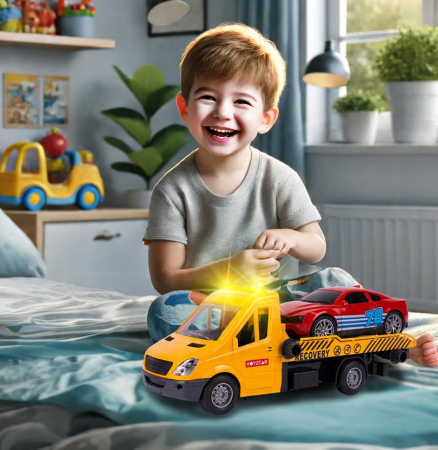 Auto Platformă – Asistență Rutieră / Camion de Remorcare – Cu Lumină, Sunet și Tracțiune [3]