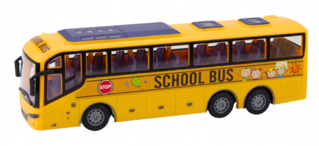 **Autobuz Școlar RC 1:30 cu Telecomandă, Lumini, Galben** [1]