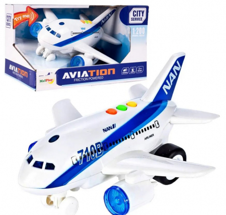 Avioane, Elicoptere, Tancuri - Avion 1:200 cu lumină și sunet