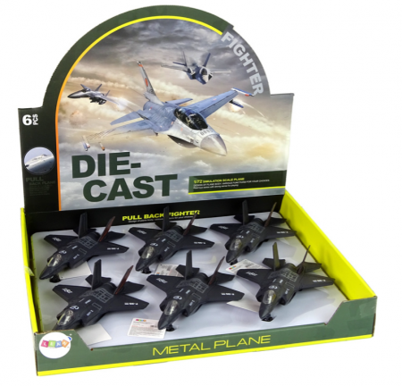 Avion cu Fricțiune, Lumini și Sunete, Scară 1:72, Negru [4]