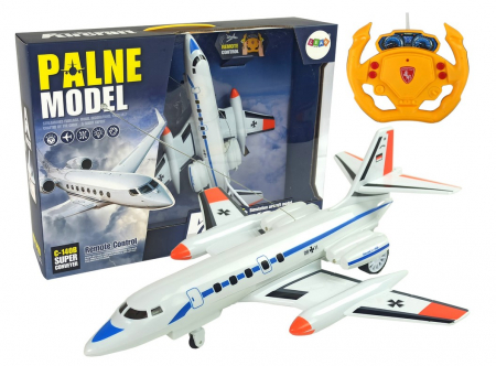 Jucarii cu telecomanda - Avion de pasageri cu telecomandă, lumină, 40 MHz, Pilot
