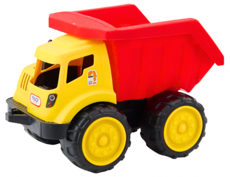 Basculantă Mare pentru Copii - Vehicul de Construcție pentru Nisip, Roșu-Galben [1]