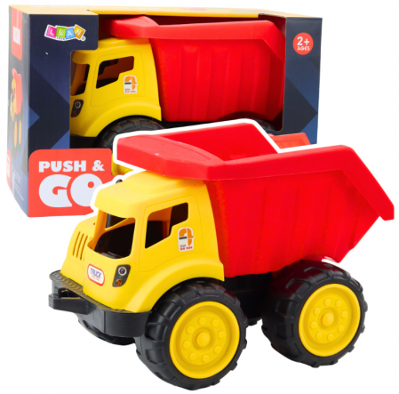 Jucarii de exterior - Basculantă Mare pentru Copii - Vehicul de Construcție pentru Nisip, Roșu-Galben