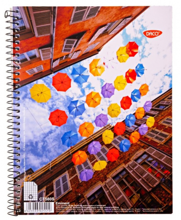 Caiete A5 - Caiet A5 80 file spiră copertă carton Română DACO