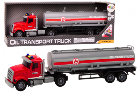 Masini si motociclete - Camion Cisterna, Lumini, Sunete, Tracțiune, Roșu