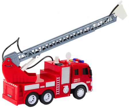 Camion de Pompieri cu Braț Telescopic 1:16 – Lumini, Sunete, Apă, Funcție de Înaintare – Roșu [2]