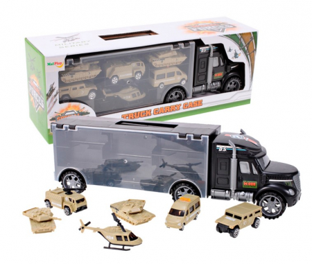 Jucarii - Camion Militar cu Vehicule – Set 13 în 1