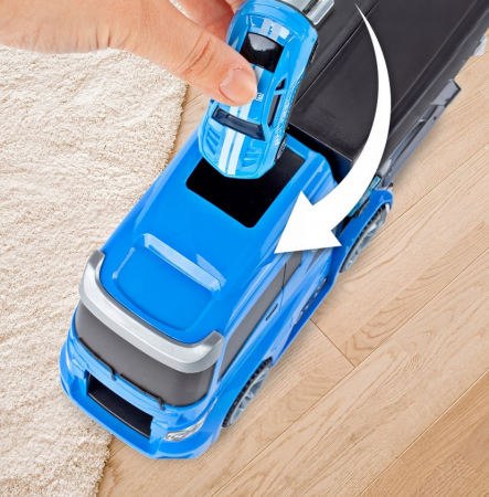 Camion Platformă de Poliție cu Mașinuțe și Elicopter – Set 10 piese [6]