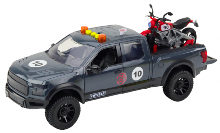 Camionetă Pickup Gri 1:12 cu Motor, Lumini și Sunete [1]