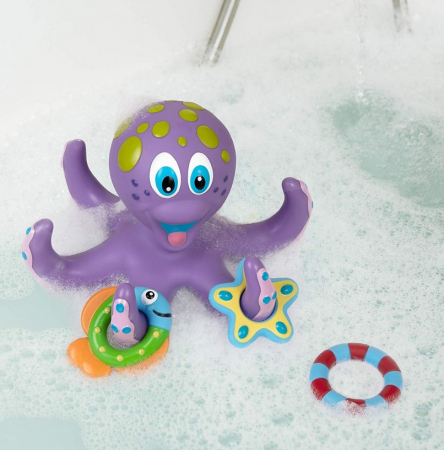 Caracatiță de baie cu forme – jucărie interactivă pentru bebeluși [6]