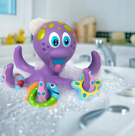 Caracatiță de baie cu forme – jucărie interactivă pentru bebeluși [5]