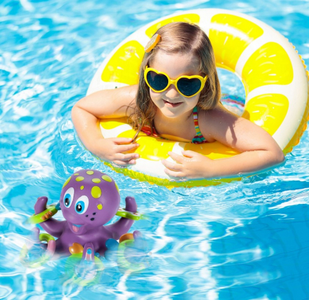 Caracatiță de baie cu forme – jucărie interactivă pentru bebeluși [8]