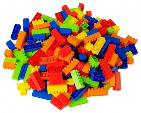 Cărămizi de construcție într-un borcan – Mașină de 35 cm, 205 piese [1]