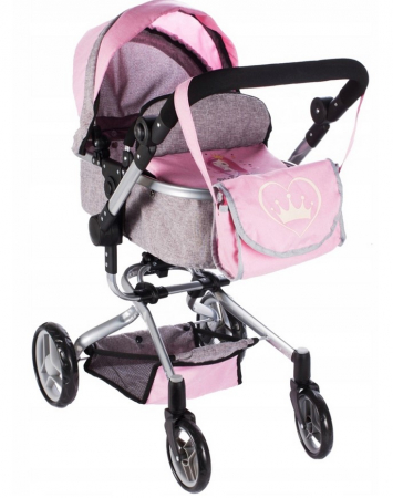 Cărucior 2-în-1 pentru Păpuși – Model Princess [5]