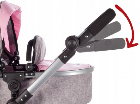 Cărucior 2-în-1 pentru Păpuși – Model Princess [6]