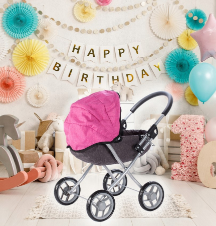 Cărucior Gondolă Oval cu 4 Roți [5]