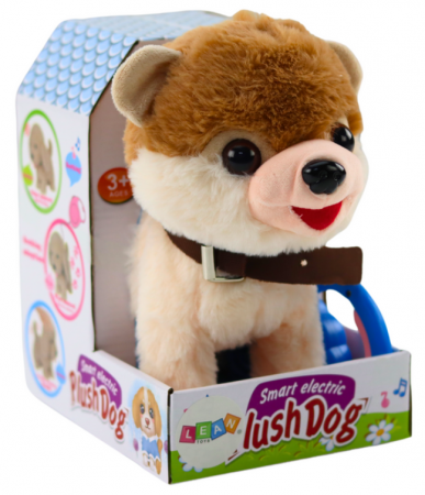 Cățel Interactiv pe Lesă – Merge, Dansează și Cântă Alb și Bej [2]