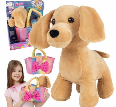 Cățeluș de pluș într-o geantă elegantă [4]