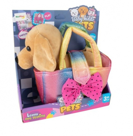 Cățeluș de pluș într-o geantă elegantă [1]