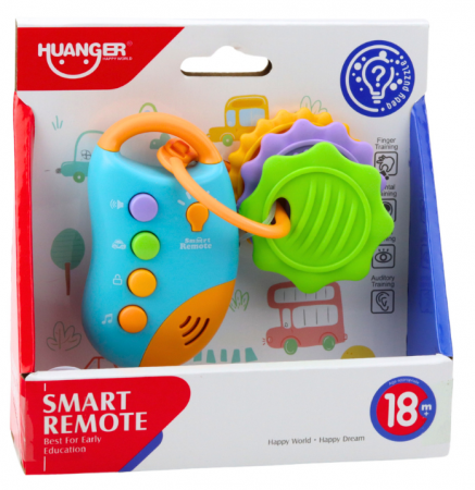 Chei de mașină interactive telecomandă cu inele de dentiție pentru copii mici, lumini și sunete [2]