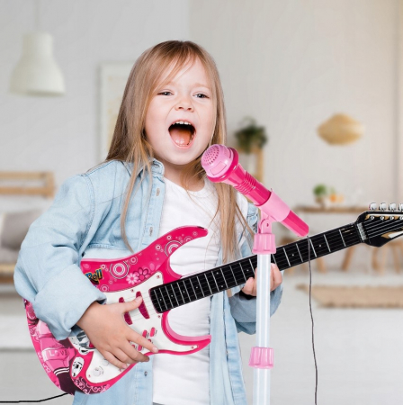 Chitară cu Amplificator și Microfon – 2 Culori Disponibile [2]