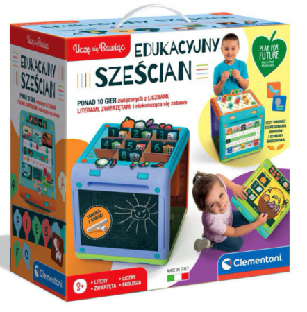 Jucarii educationale - Cub educațional I Learn by Playing Clementoni 50695