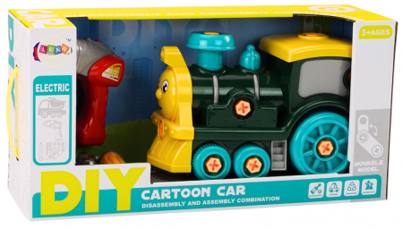 Locomotivă demontabila DIY verde [4]