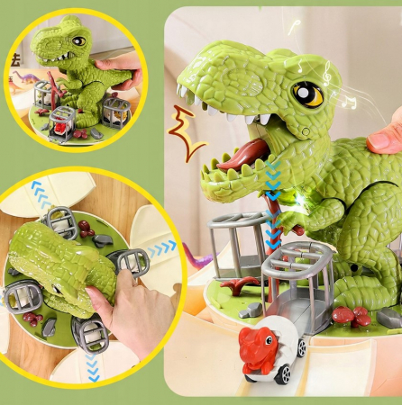 Dinozaur 2 în 1 – Lansator de vehicule [6]