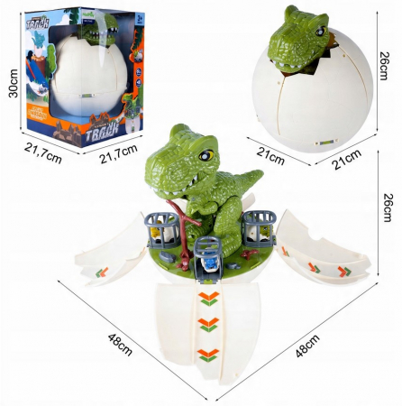 Dinozaur 2 în 1 – Lansator de vehicule [2]