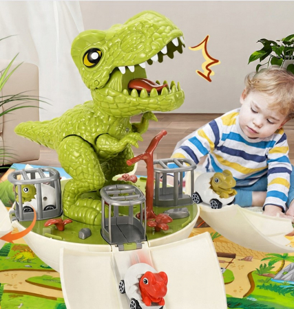 Dinozaur 2 în 1 – Lansator de vehicule [3]