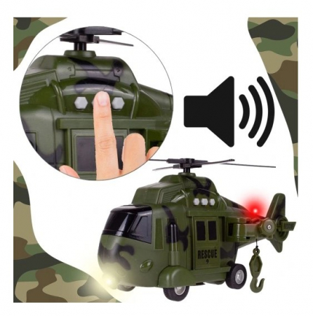 Elicopter Militar de Salvare cu Lumină și Sunet – Model Mare [3]