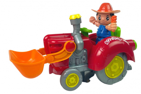 Excavator Interactiv Tip Tractor cu Baterii, Muzică și Lumină [3]