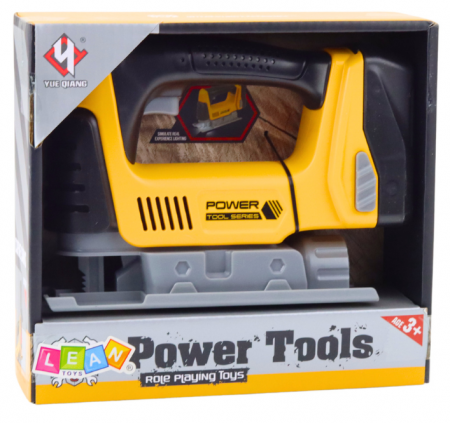 Fierăstrău vertical pentru copii, cu baterii, lumină LED, galben [2]