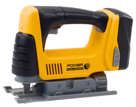 Fierăstrău vertical pentru copii, cu baterii, lumină LED, galben [1]