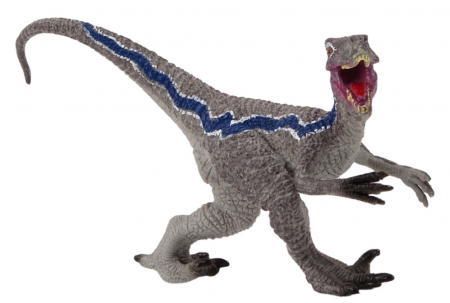 Figurină de Colecție Dinozaur Velociraptor Gri, 1 Bucată [1]
