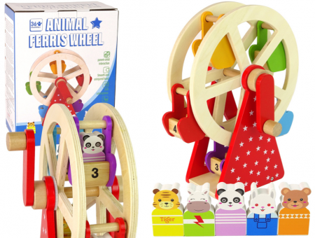 Jucarii din lemn - Figurine din Lemn pentru Roata Mare Rotativă