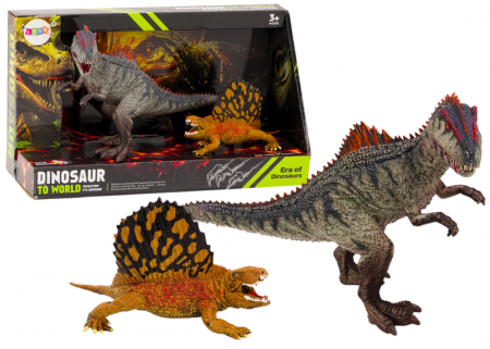 Figurine - Figurine Dinozauri Dimetrodon și Allosaurus, Set 2 Bucăți