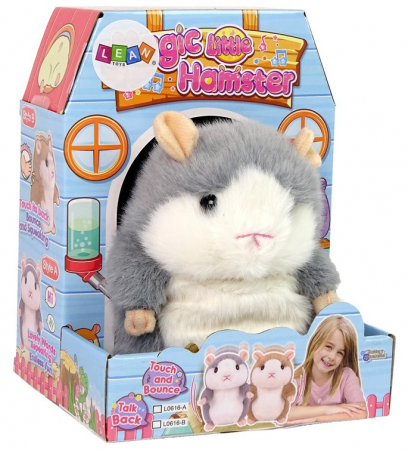Hamster maro de pluș interactiv care repetă cuvinte [3]