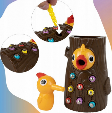 Joc arcade magnetic – „Ciocănitoarea și viermişorii” [8]