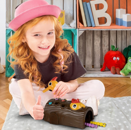 Joc arcade magnetic – „Ciocănitoarea și viermişorii” [2]