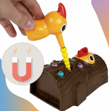 Joc arcade magnetic – „Ciocănitoarea și viermişorii” [5]