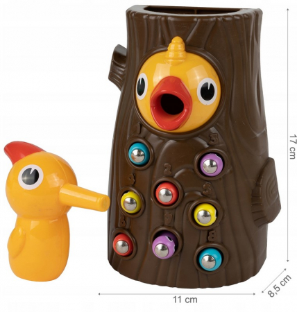 Joc arcade magnetic – „Ciocănitoarea și viermişorii” [1]