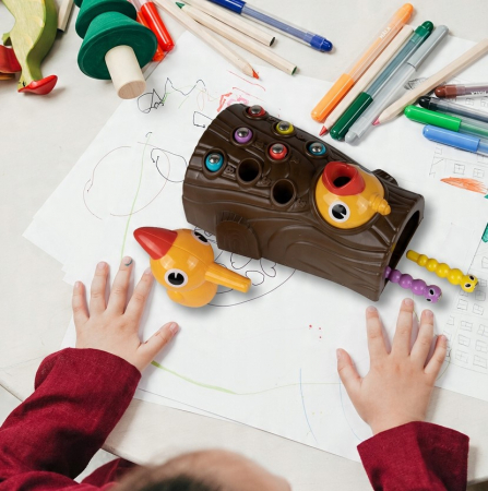 Joc arcade magnetic – „Ciocănitoarea și viermişorii” [7]