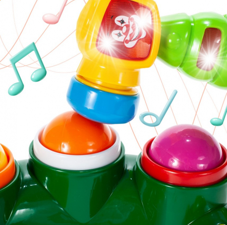 Joc interactiv Dinozaur Crocodil cu ciocan – lumini și sunete [7]