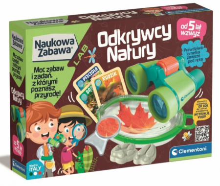 Jucarii educationale - Joc științific Distracția Științei. Descoperiri ale Naturii. Laborator Junior Clementoni 50714