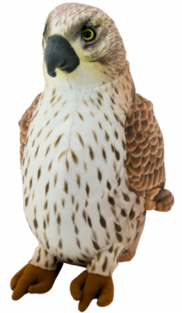 Jucarii de plus - Jucărie de pluș, pasăre șoim călător maro, 30 cm