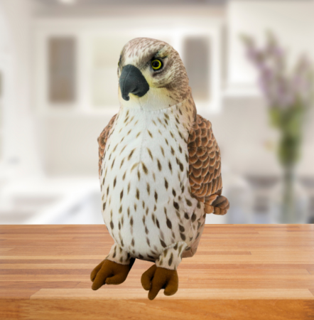 Jucărie de pluș, pasăre șoim călător maro, 30 cm [2]