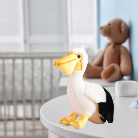Jucărie de Plus Pelican – Mascotă Drăgălașă, Moale și Pufoasă, 24 cm [2]